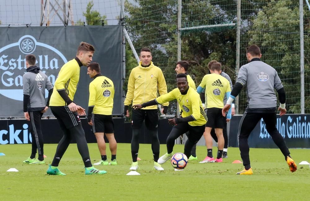 El equipo celeste prepara a contrarreloj el partido del domingo en Mendizorroza ante el Alavés