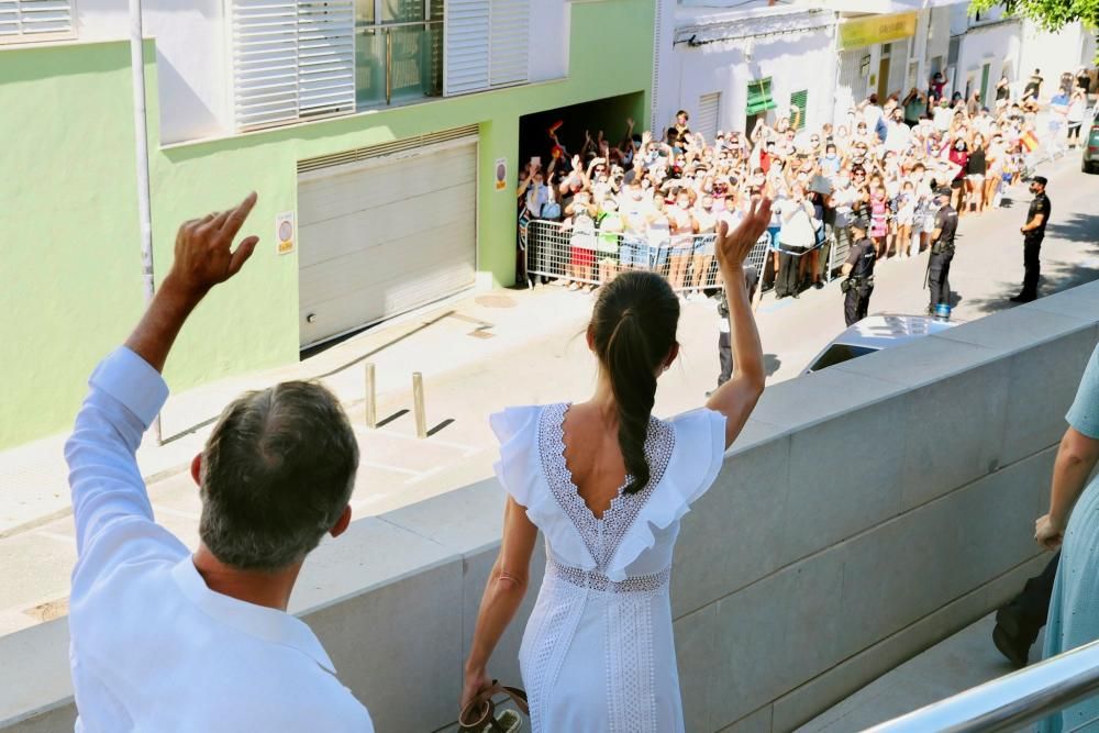 Los Reyes, en su visita al Museo y Necrópolis de Puig des Molins de Ibiza