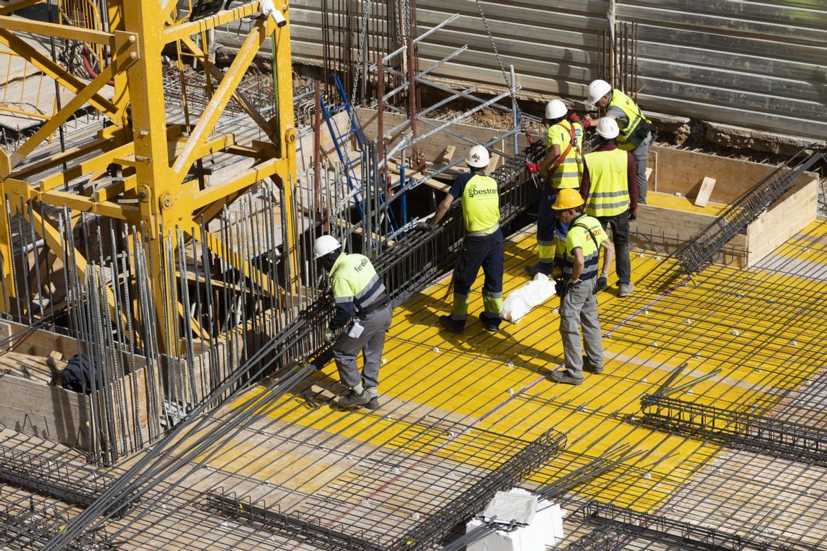 Imagen de febrero de las obras del Hospital Clínico.