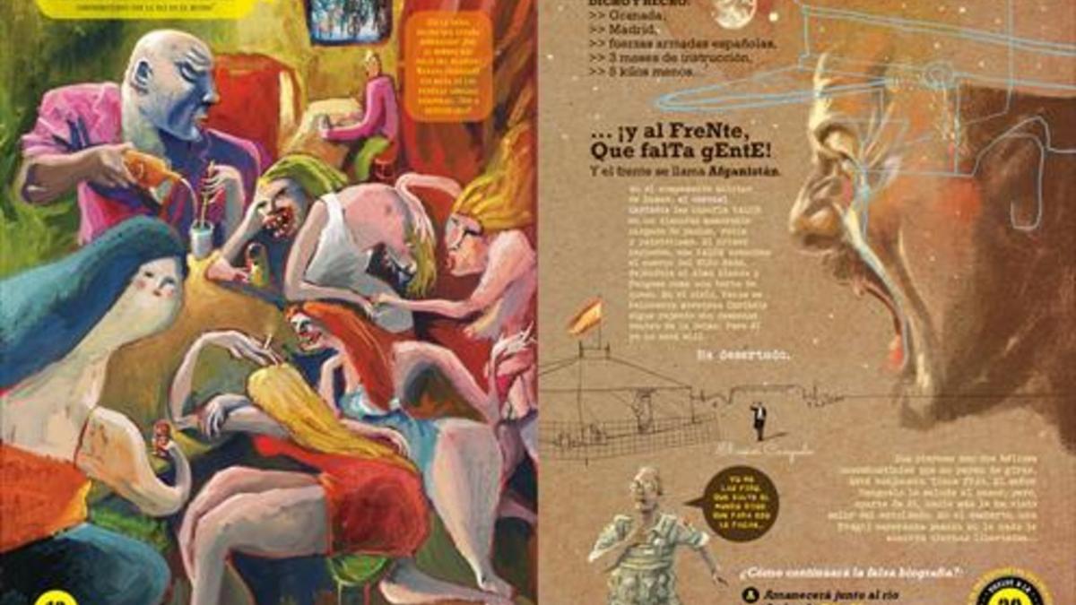 Páginas de 'El niño Nada', el nuevo cómic del dibujante e ilustrador Víctor Escandell.