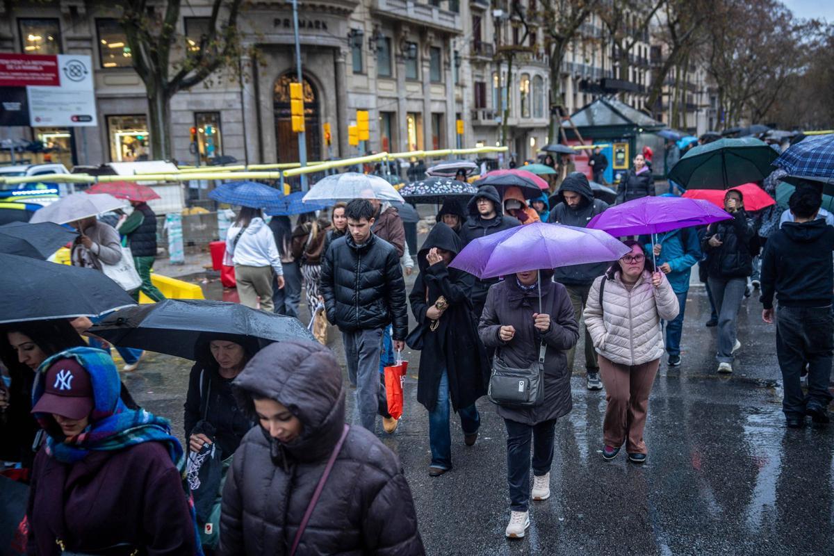 El temporal llega a Barcelona