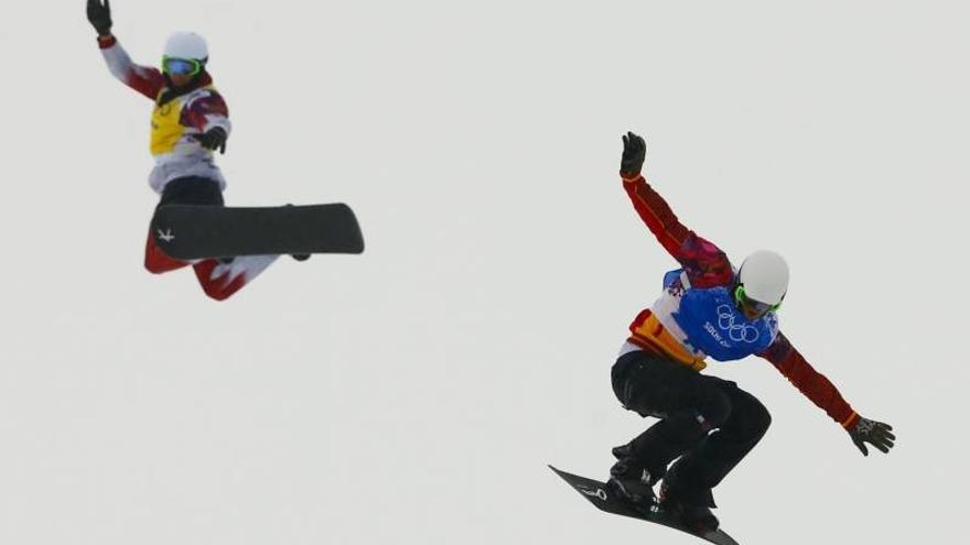 Eguibar exhibe su potencial en snowboardcros pero acaba 7°
