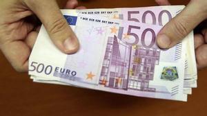 Billetes de 500 euros.