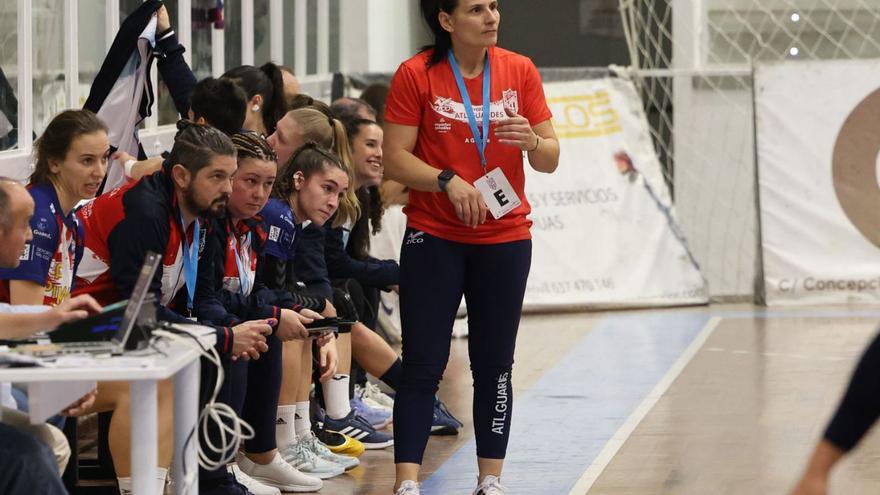Ana Seabra, durante un partido en A Sangriña. | José Lores
