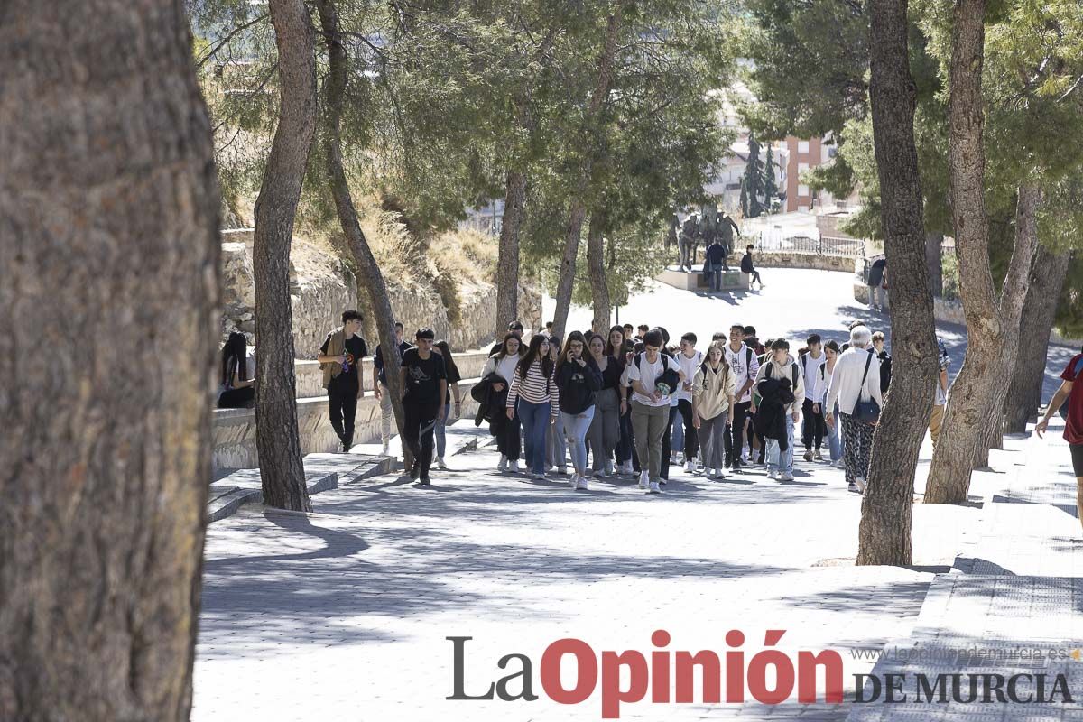 Peregrinación de alumnos de Religión de Secundaria y Bachillerato a Caravaca