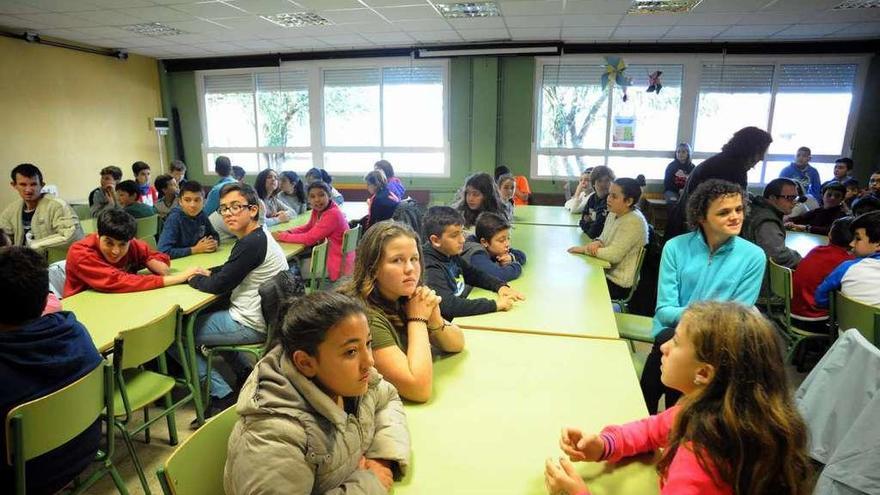 Instalaciones del colegio de Vilaxoán. // Iñaki Abella