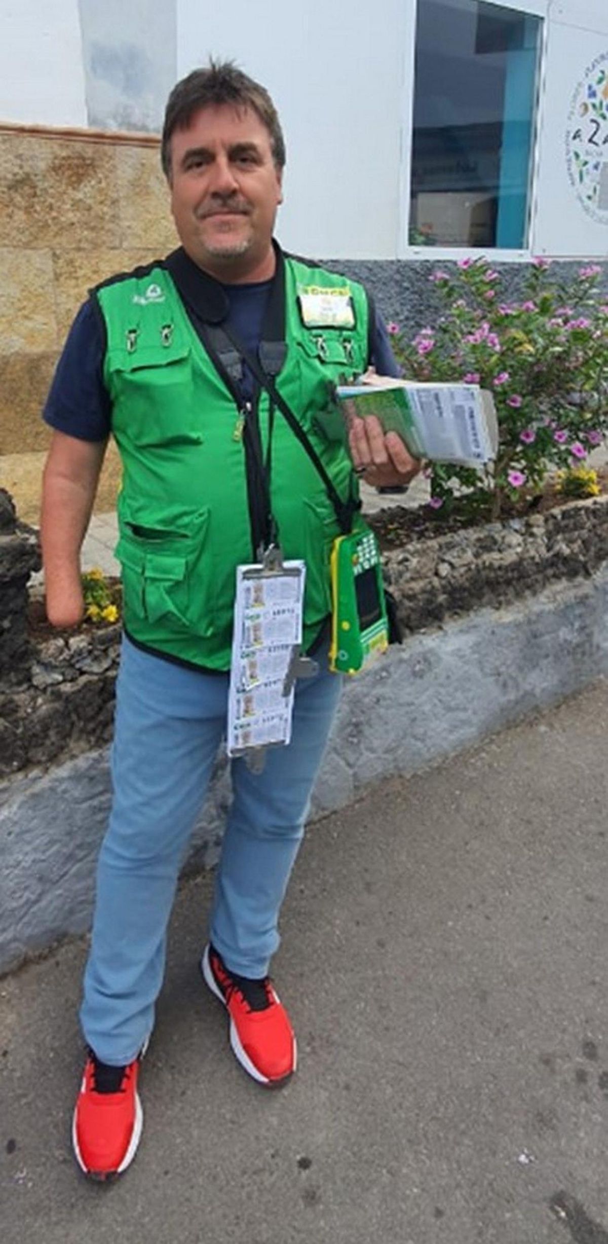Luis Mariano, vendedor de la ONCE.