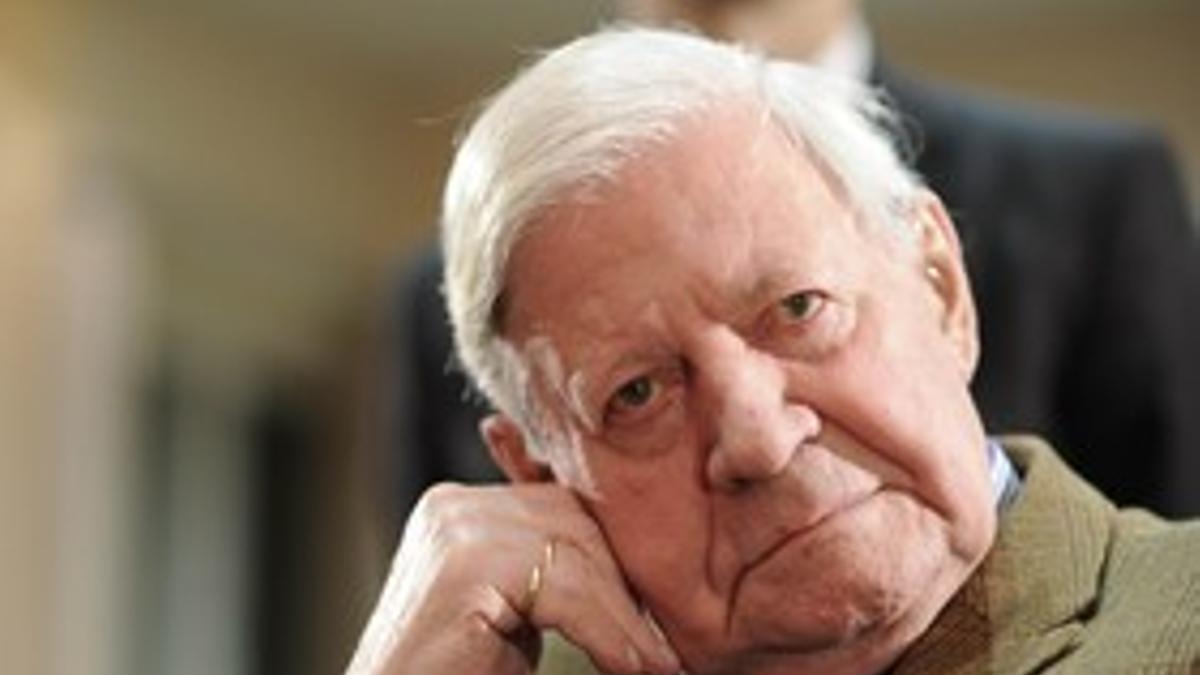 -El canciller Helmut Schmidt.