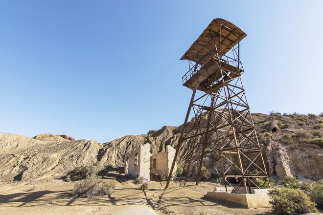 Escenario de película Disney ambientada en el lejano oeste de Mazarrón.