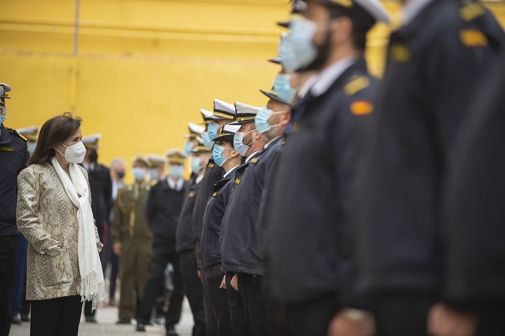 La ministra de Defensa, Margarita Robles, visita la Flotilla de Submarinos de la Armada en Cartagena