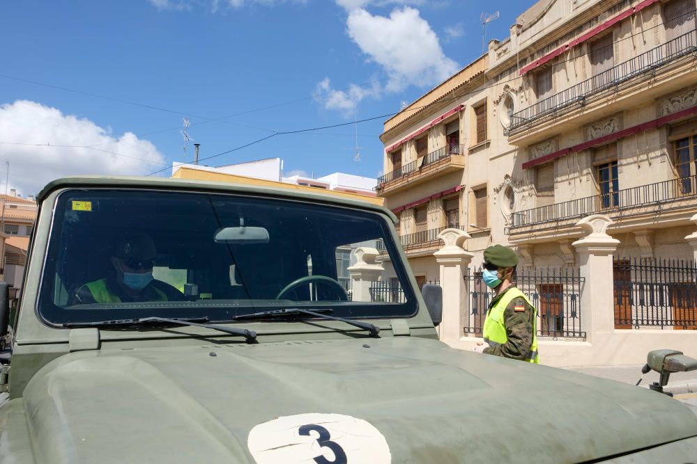 Elda y Petrer reciben a los boinas verdes en la Operación Balmis contra el Covid-19