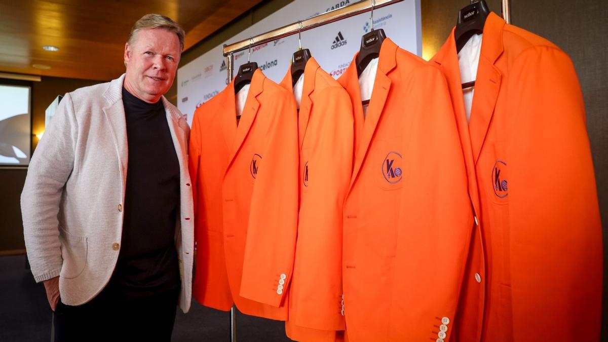 Ronald Koeman, en la presentación del torneo de golf