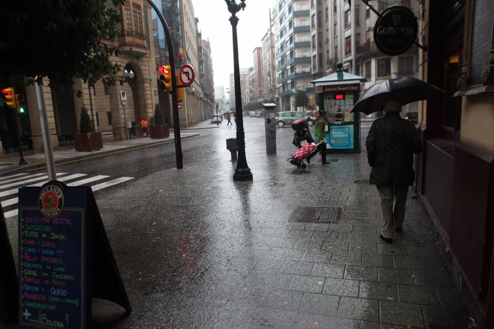 La borrasca "Bruno" se deja sentir en Asturias