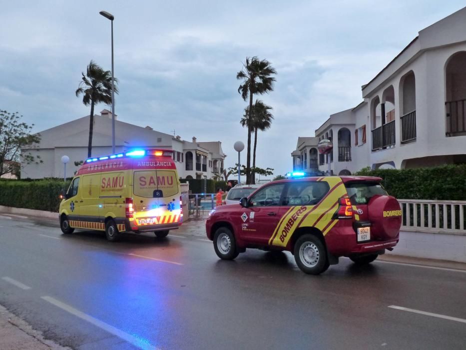 Fallece un hombre en un incendio de un chalet en Vinaròs