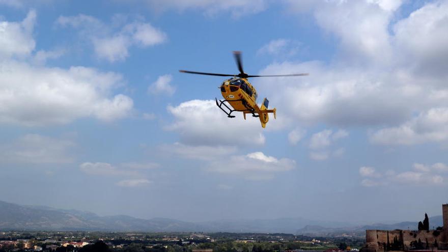 L&#039;accident ha mobilitzat un helicòpter medicalitzat.