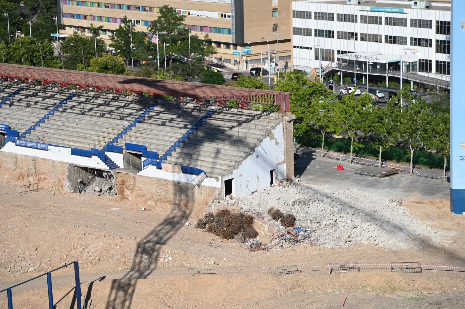 En imágenes | Así avanzan las obras en La Romareda