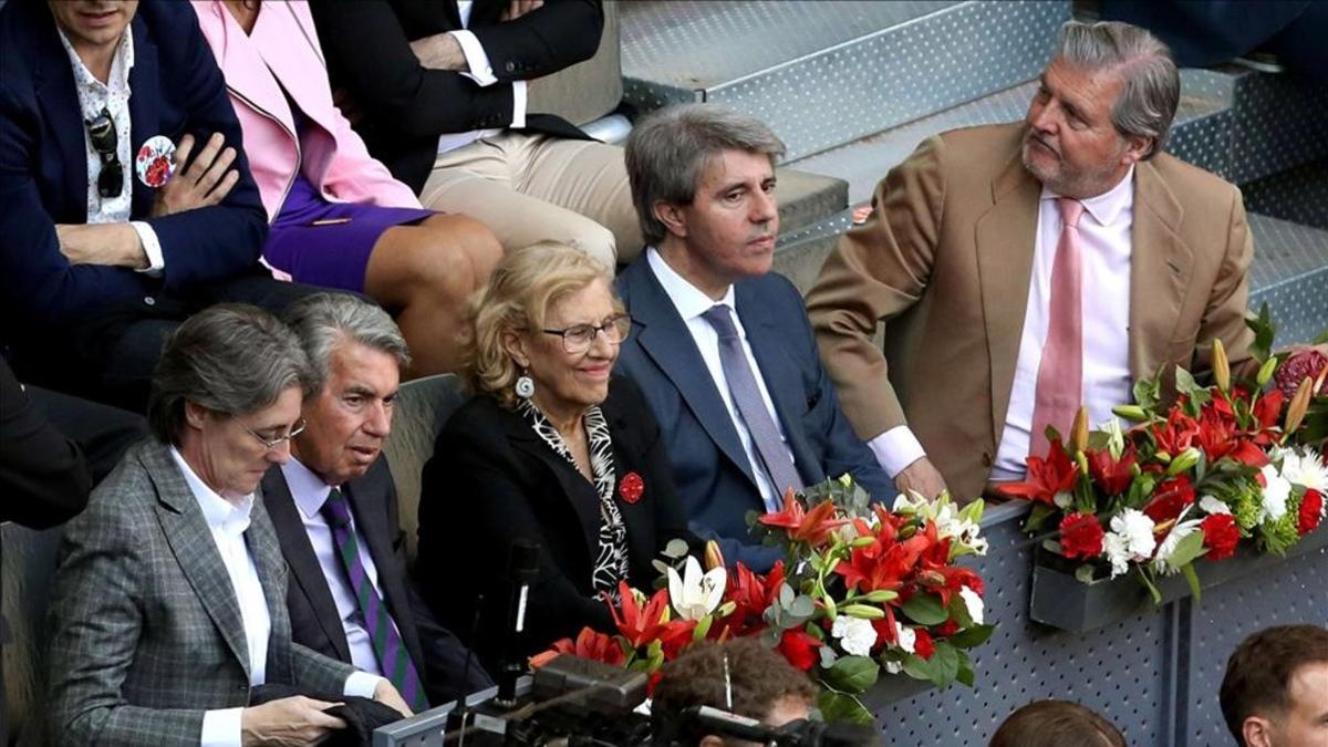 Manuela Carmena durante la final masculina del Mutua Madrid Open