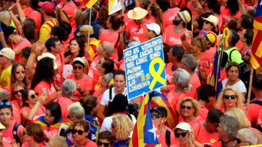 La manifestació de la passada &#039;Diada per la república catalana&#039;.