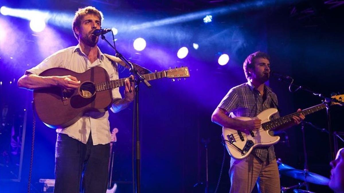 El grupo Manel, durante el concierto que ofrecieron en el Primavera Sound.