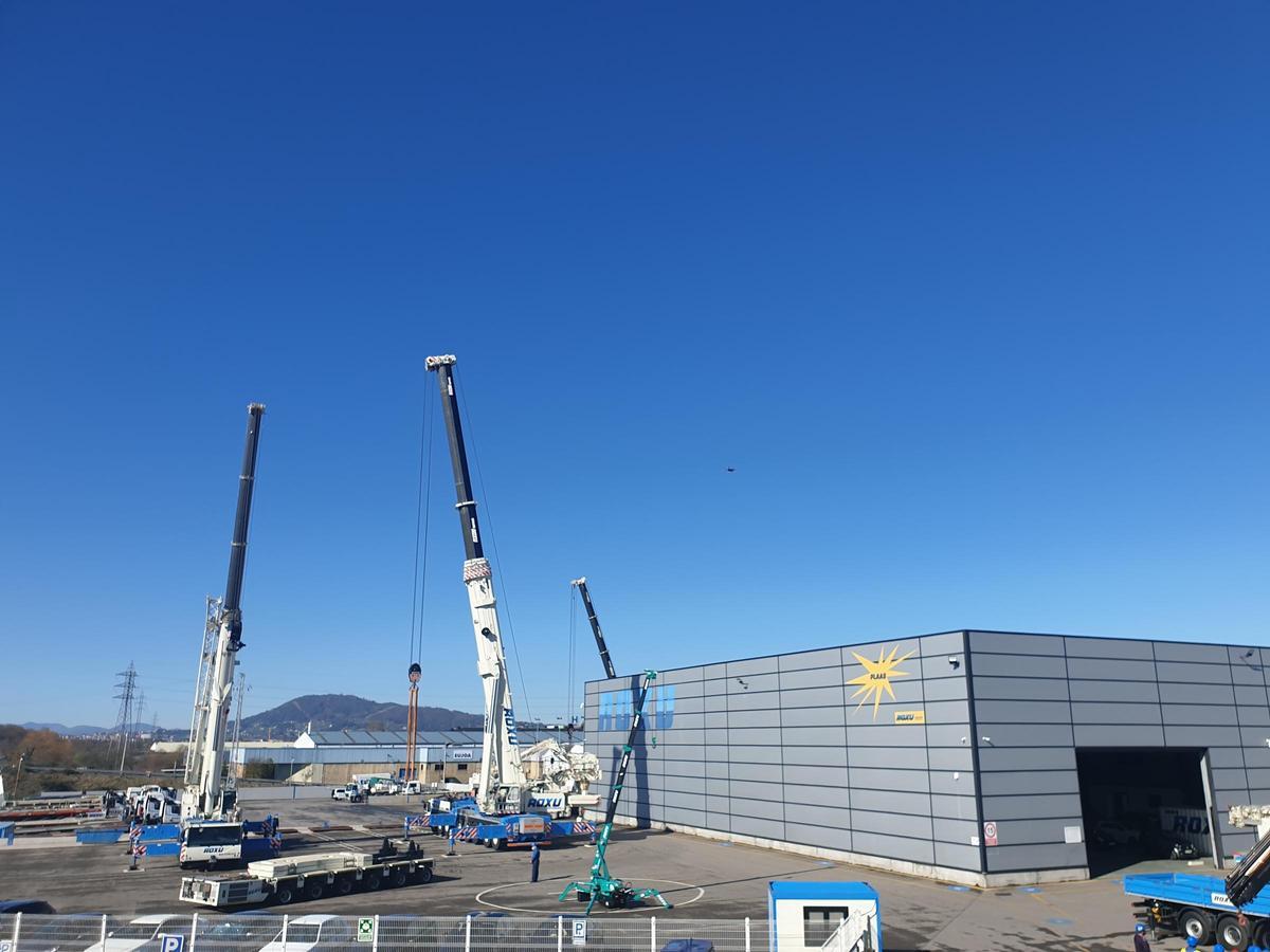 Máquinas en las instalaciones de Grupo Roxu en Meres (Siero)