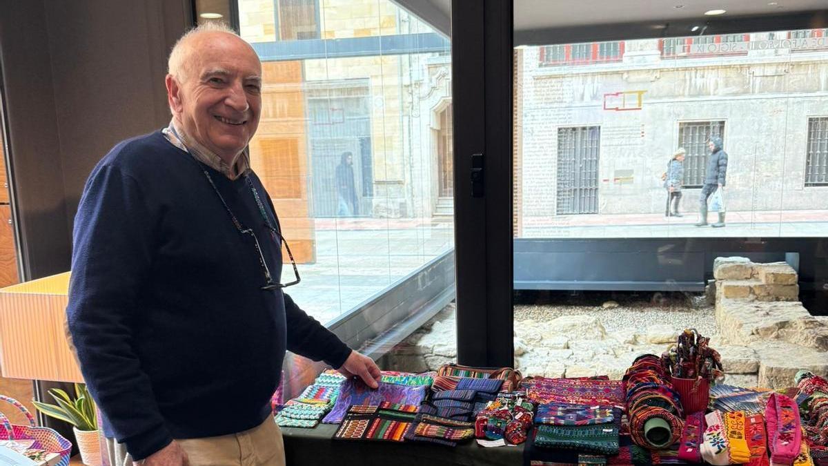 Germán Rodríguez, en el rastrillo.