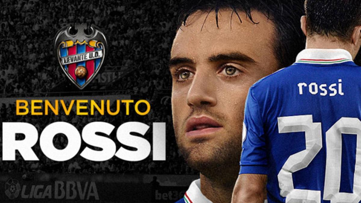 El Levante anunció la llegada de Rossi en un comunicado