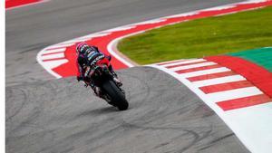 Aleix Espargaró, durante los ensayos libres en Austin