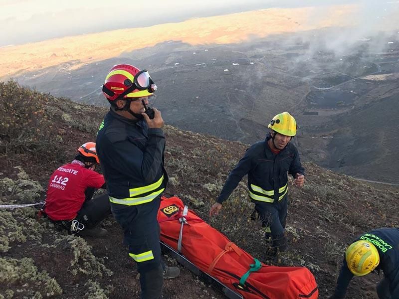 Rescate de cinco horas en Lanzarote