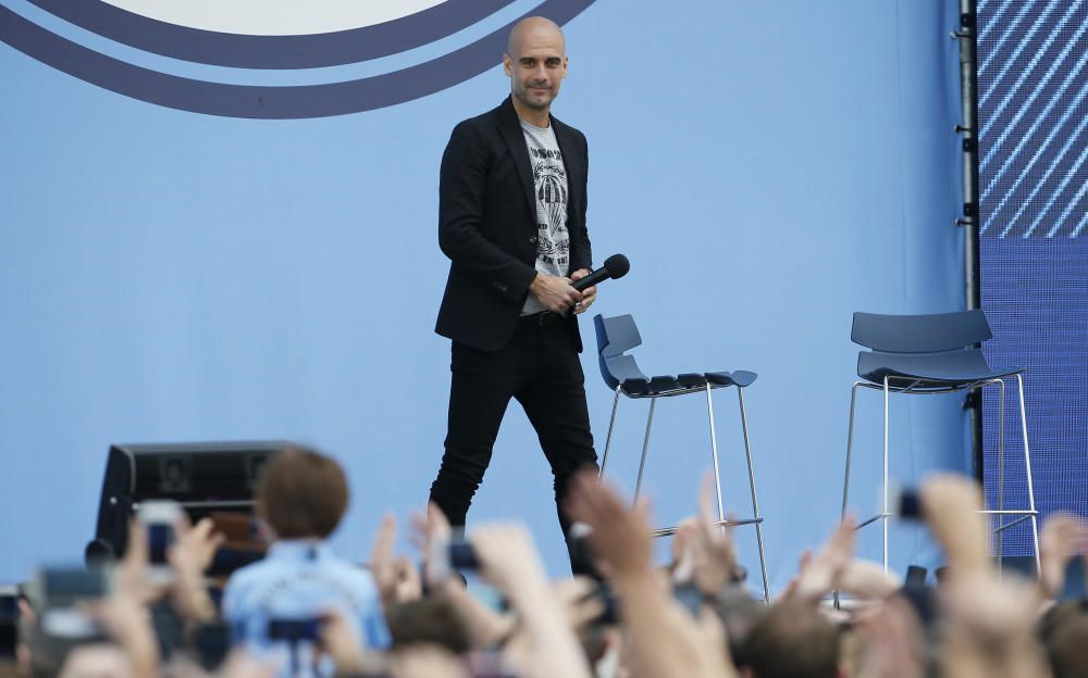 Presentació de Pep Guardiola com a entrenador del Manchester City