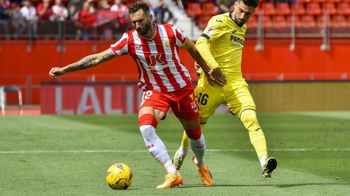 El Villarreal, en la victoria frente al Almería (2-1) durante la Jornada 32 de LaLiga EA Sports