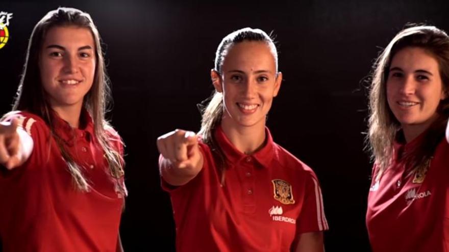 Patricia Guijarro, Virginia Torrecilla und Mariona Caldentey wollen Sie im Stadion sehen.