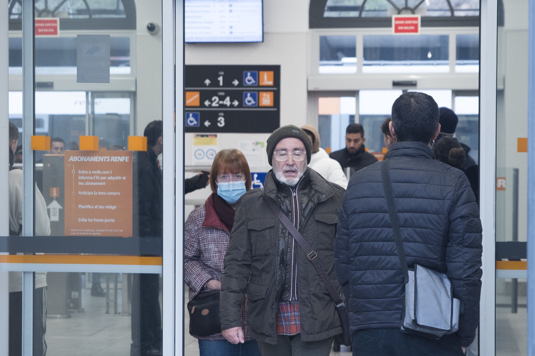 L'estació de Renfe de Manresa després de l'accident a Montcada