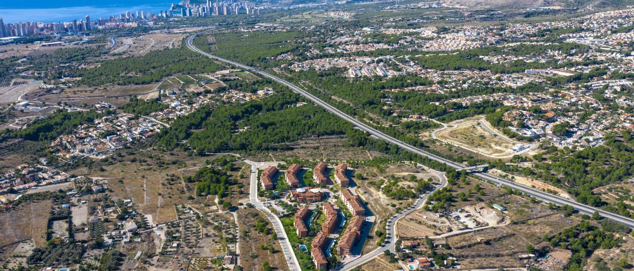 Una vista panorámica del complejo residencial para mayores de 65 años Forum Mare Nostrum.