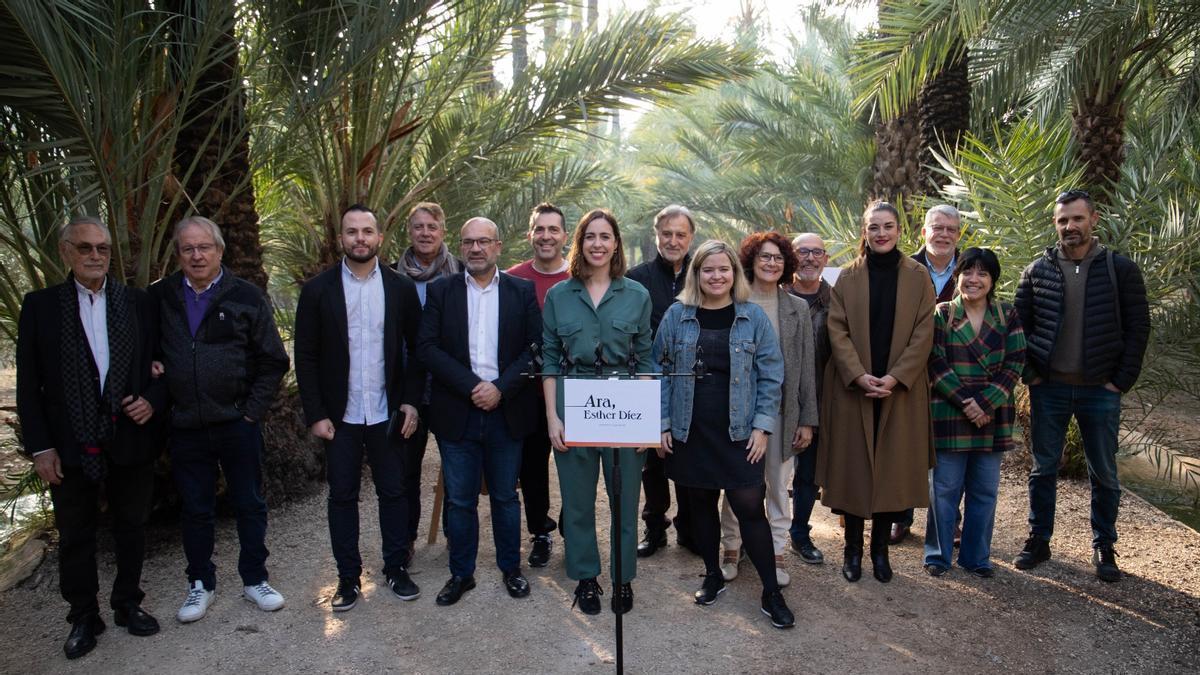 Esther Díez, en la presentación de su candidatura a las primarias de Compromís