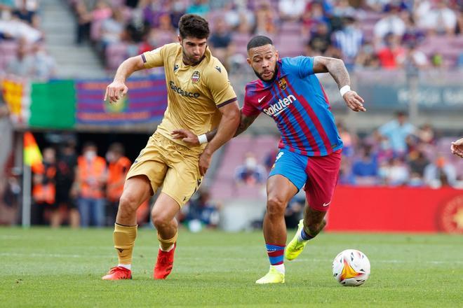 Las mejores imágenes del Barça - Levante: Ansu Fati, Depay, de Jong, Gavi, Nico...