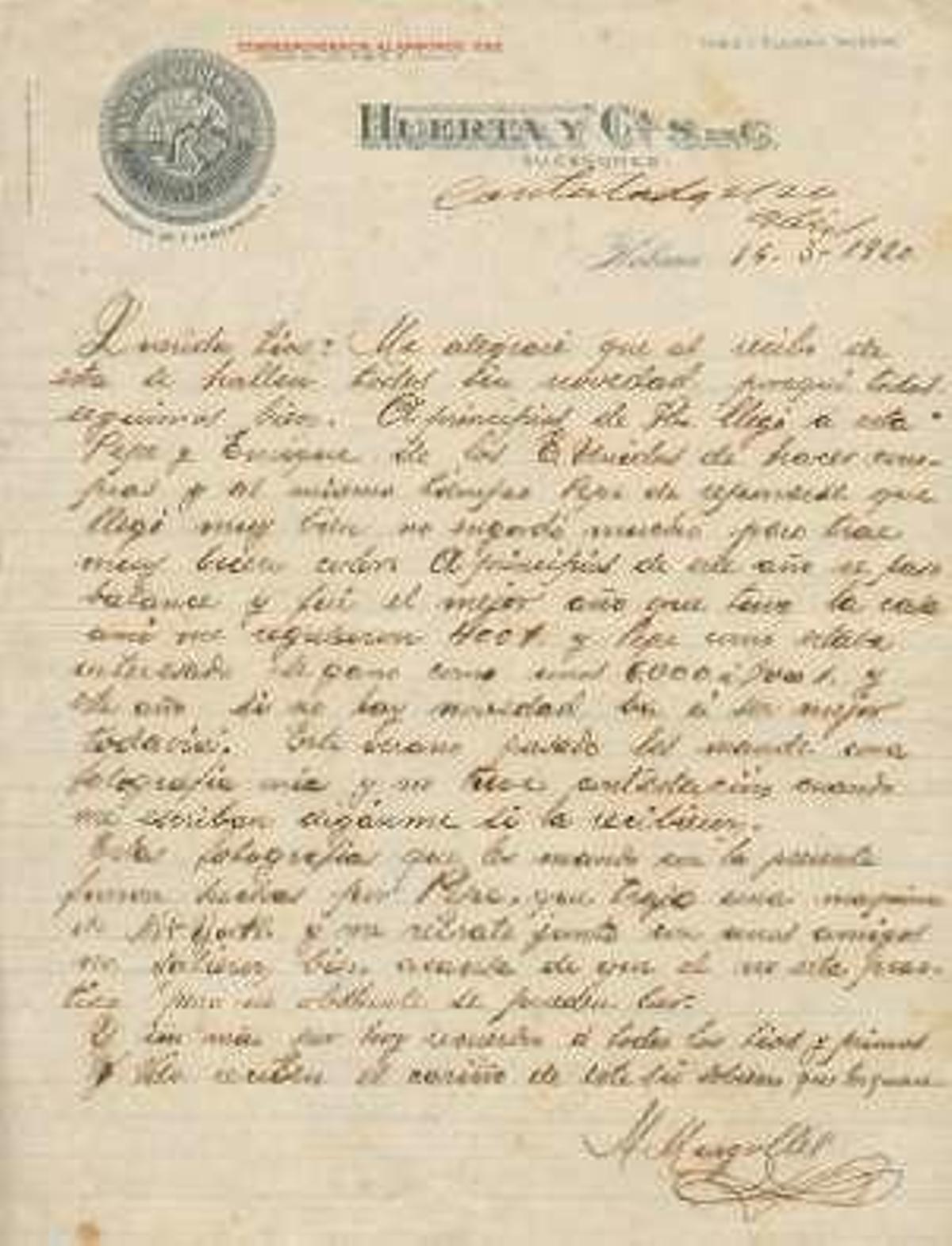 Un océano epistolar