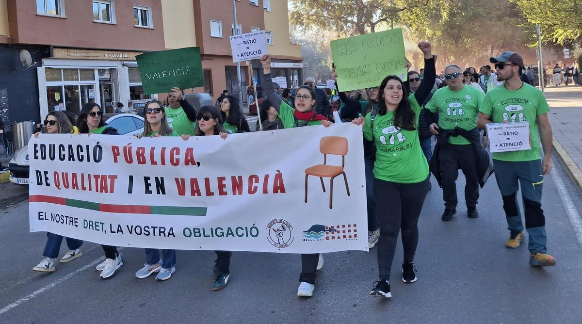La protesta educativa en Dénia