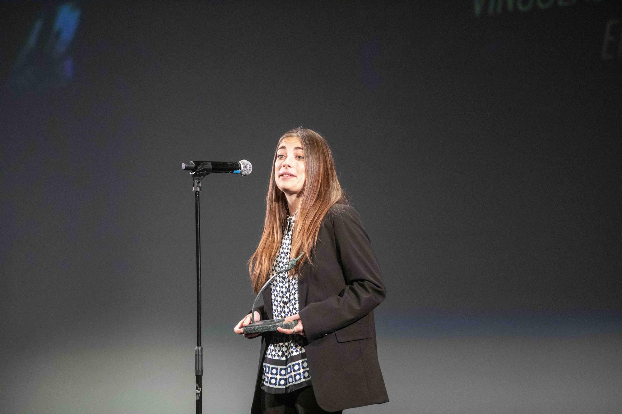 Ariana Domínguez Garía en la gala de entrega de los Premis Ciutat de Palma 2022 en el Teatre Principal