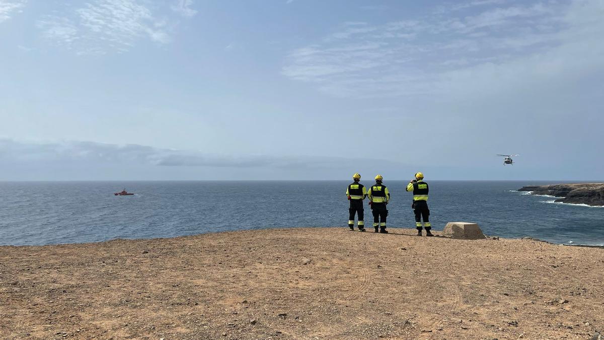 Labores de búsqueda del buceador desaparecido en Fuerteventura