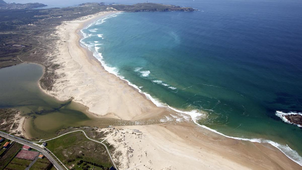 Playa de  A Frouxeira, en Valdoviño.