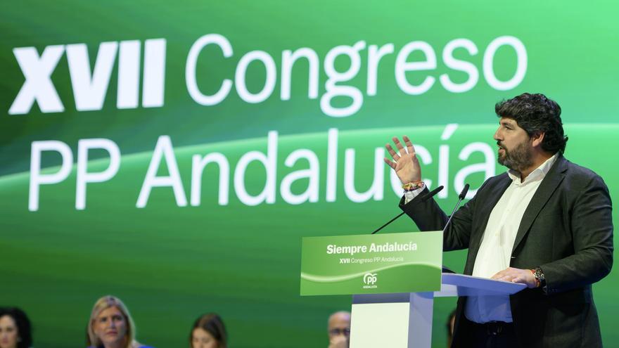 Vídeo | López Miras y Tellado intervienen en el 17 Congreso del PP-A tras la actuación de Arcángel