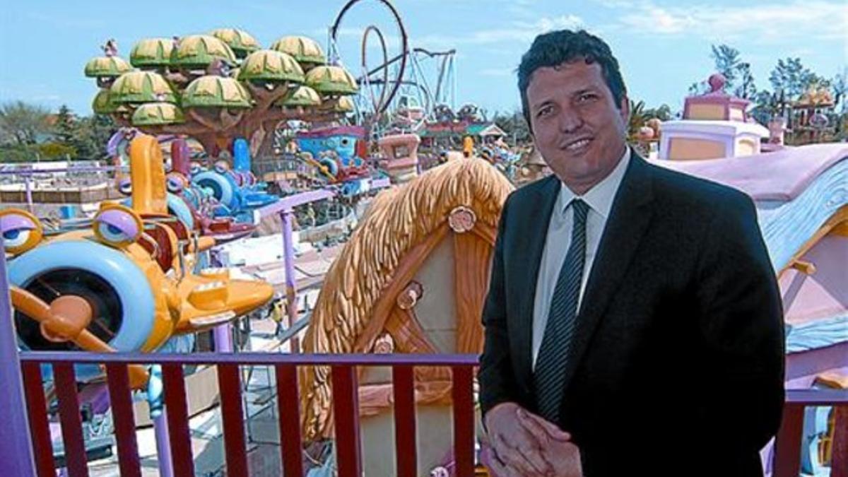 Atracciones 8 Enrique Fontecha, en la nueva zona lúdica del parque.