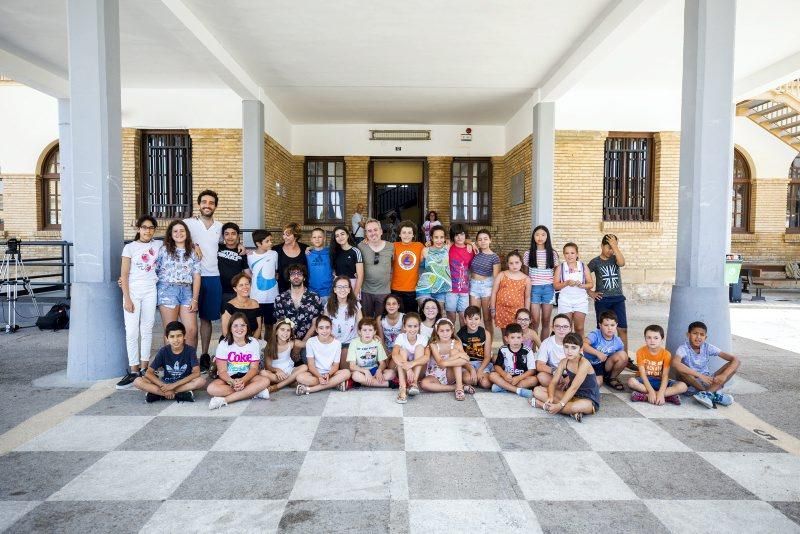 Rodaje de la película "Uno para todos" en Caspe