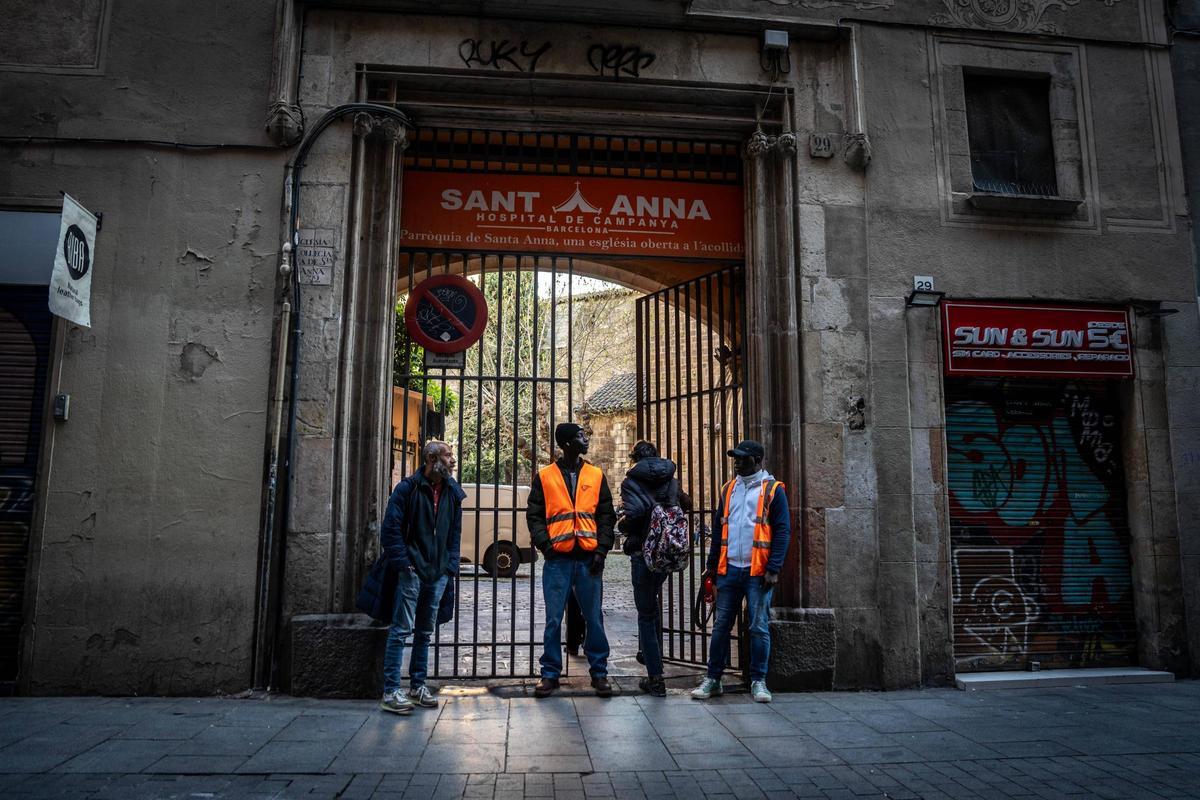 Entrada del Hospital de Campaña de Santa Anna,donde fueron atendidas 4.005 personas enen 2025.