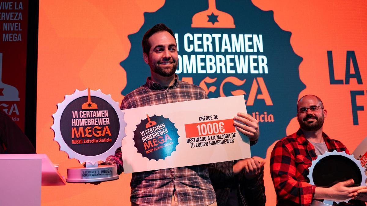 Hijos de Rivera premia a Víctor Campos Rabadán en el VI Certamen Homebrewer MEGA