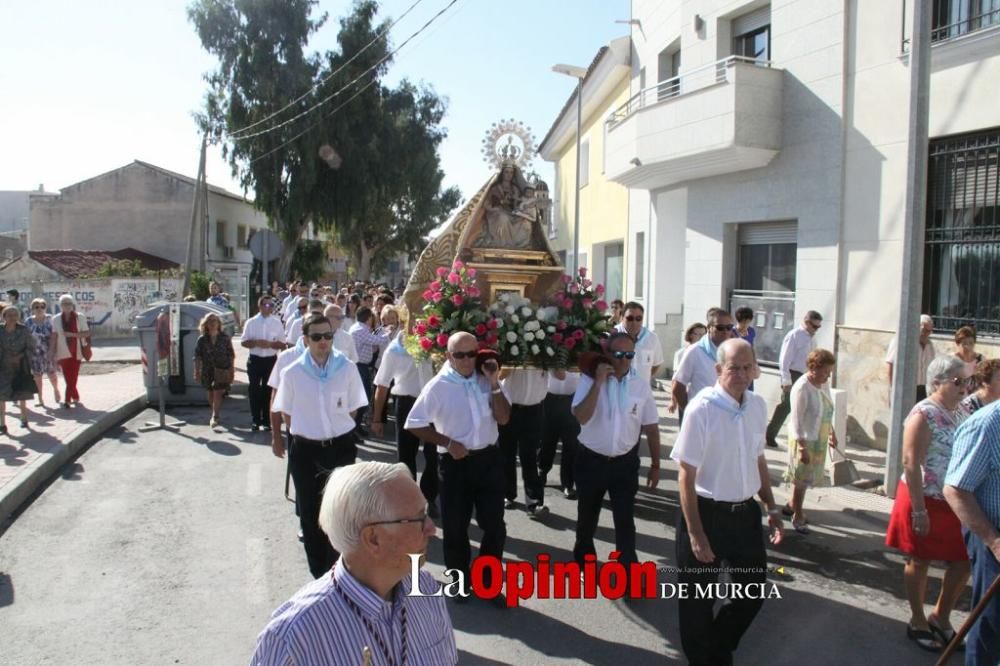 La Virgen de las Huertas llega a Lorca para las fiestas