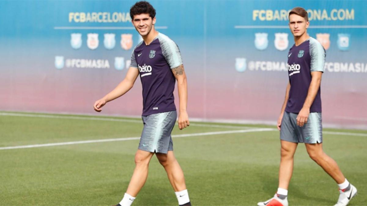 Aleñá y Denis ya se entrenan con el resto de la plantilla