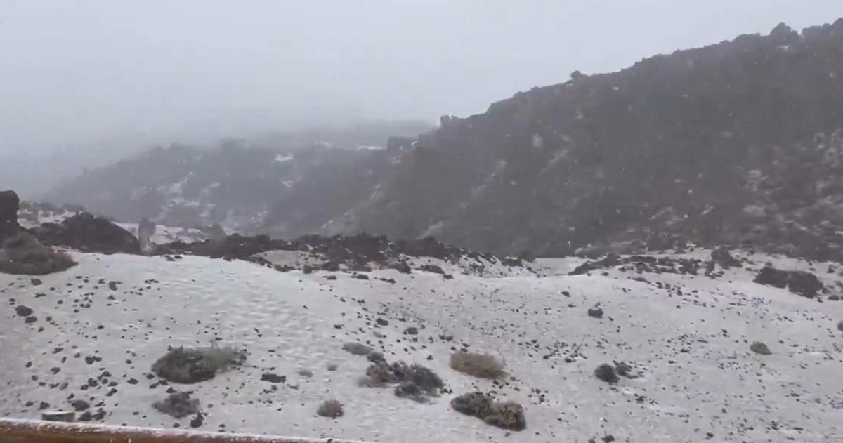 Nieve en el Teide