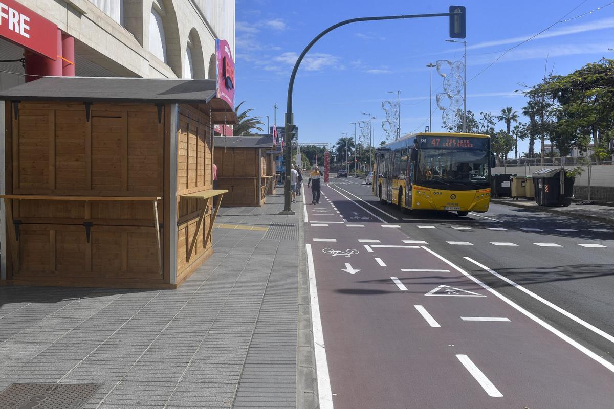 Zonas de chiringuitos y feria en el Carnaval de Las Palmas de Gran Canaria 2025