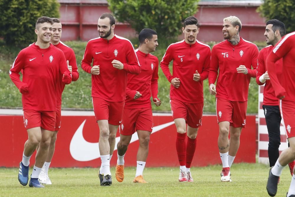 Entrenamiento del Sporting